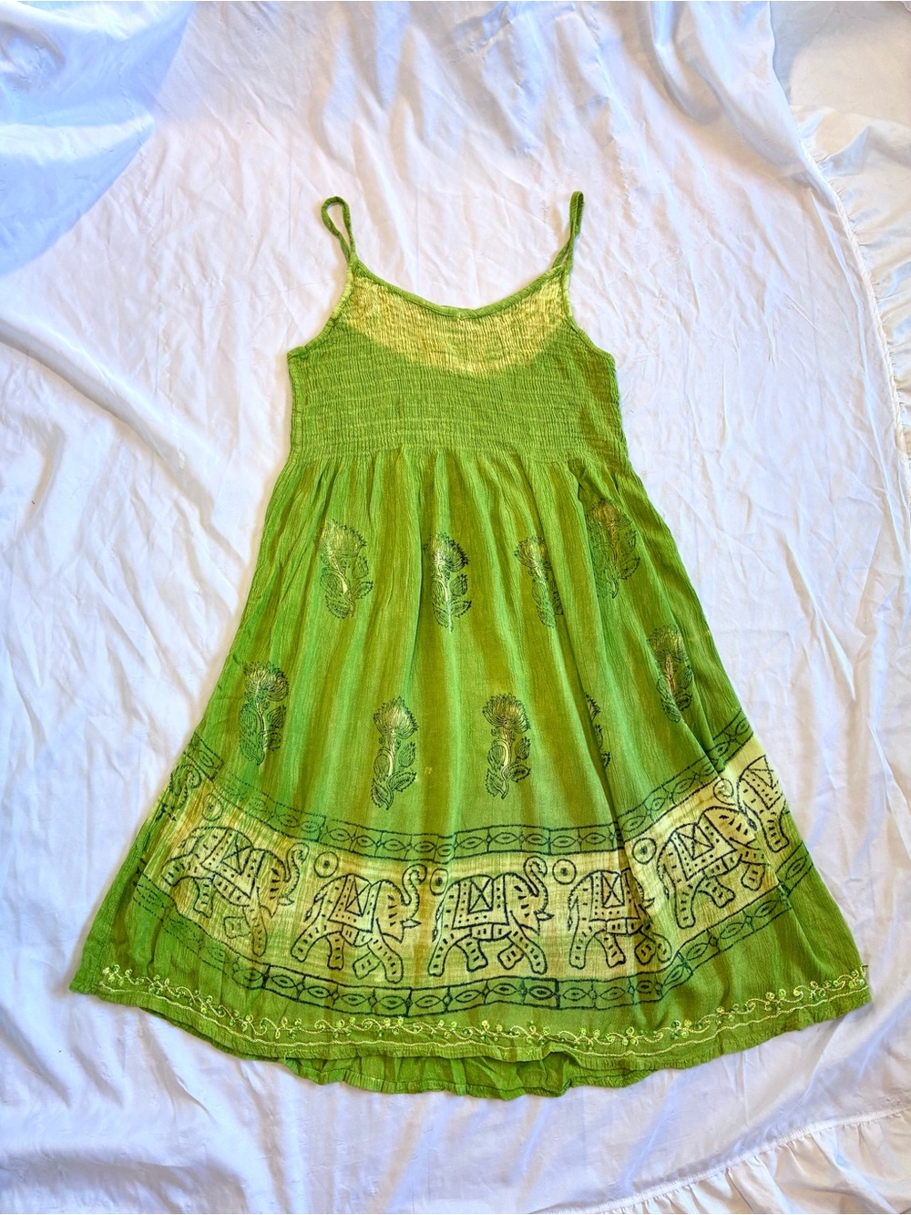 India Boutique Smocked Boho Dress